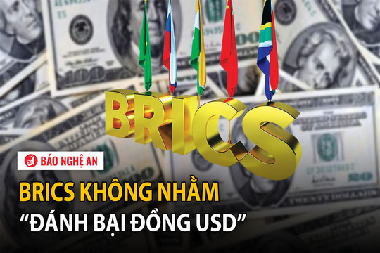 BRICS không nhằm 'đánh bại đồng USD'