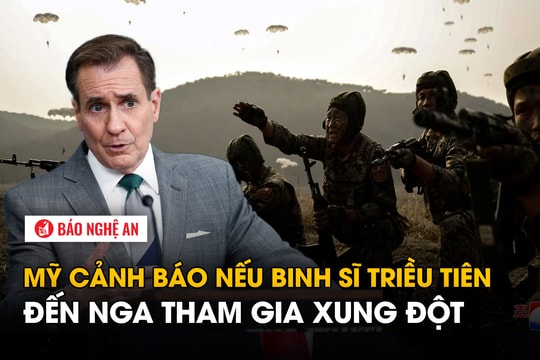 Mỹ cảnh báo nếu binh sĩ Triều Tiên đến Nga tham gia xung đột