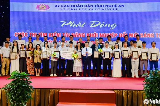 Trao giải Cuộc thi Tìm kiếm khởi nghiệp đổi mới sáng tạo Nghệ An mở rộng năm 2024