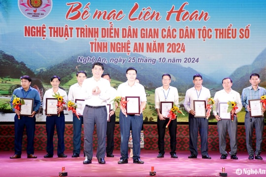 Bế mạc Liên hoan Nghệ thuật trình diễn dân gian các dân tộc thiểu số tỉnh Nghệ An