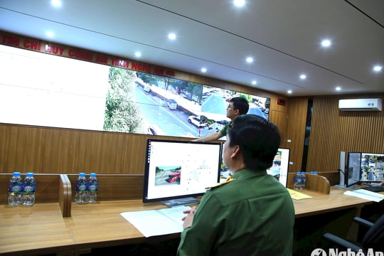 Công an Nghệ An lắp hơn 600 camera giám sát an ninh và phạt nguội ở thành phố Vinh