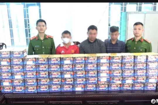 Triệt phá đường dây tàng trữ, vận chuyển gần 1,5 tạ pháo từ nước ngoài về Nghệ An