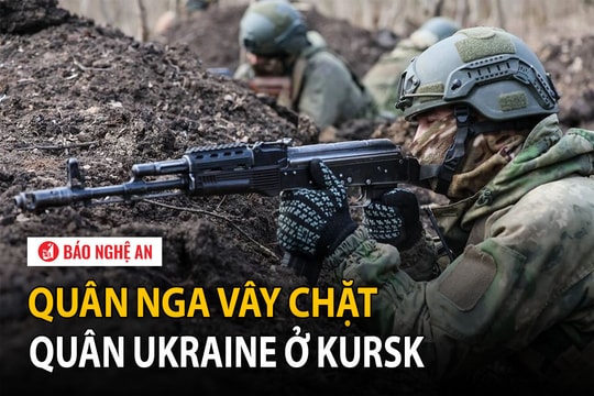 Quân Nga vây chặt quân Ukraine ở Kursk