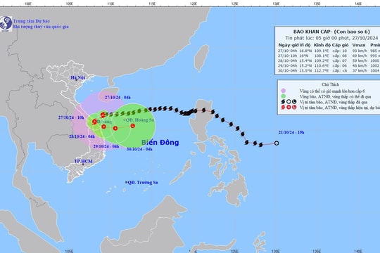 Nghệ An ban hành công điện ứng phó với bão Trami