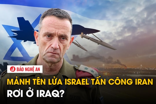 Mảnh tên lửa Israel tấn công Iran rơi ở Iraq?