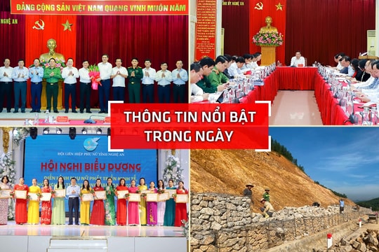 Nghệ An: Thông tin nổi bật ngày 28/10