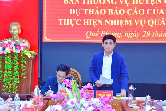 Quế Phong thực hiện tốt nhiệm vụ quân sự, quốc phòng