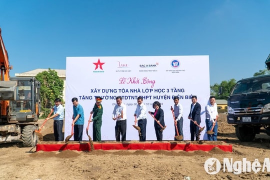 BAC A BANK khởi công xây dựng tòa nhà lớp học 3 tầng tại Điện Biên