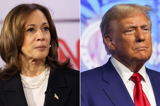 Harris và Trump bám đuổi sát nút ở 2 bang chiến trường