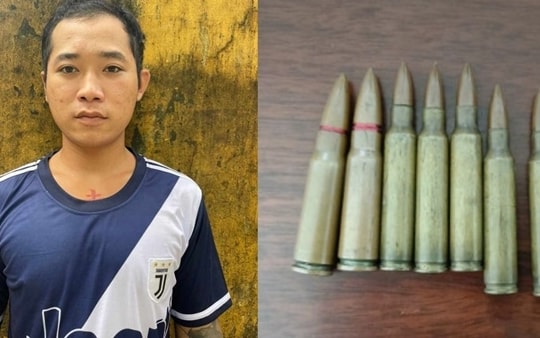 Bắt giam đối tượng tàng trữ đạn