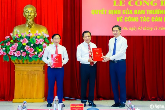 Đồng chí Vũ Tuấn Dũng - Phó Giám đốc Sở Xây dựng Nghệ An giữ chức Phó Bí thư Huyện ủy Yên Thành