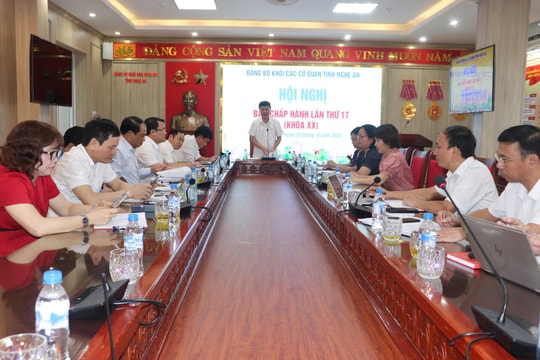 Đảng ủy Khối các cơ quan tỉnh hướng dẫn tổng kết công tác xây dựng đảng năm 2024