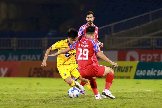 Trận hòa kém may mắn của Sông Lam Nghệ An trước Câu lạc bộ Thành phố Hồ Chí Minh