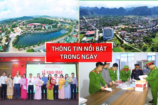 Nghệ An: Thông tin nổi bật ngày 4/11