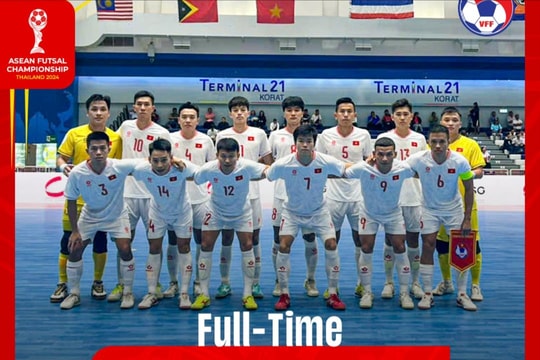 Tuyển futsal Việt Nam hủy diệt Brunei tại giải vô địch Đông Nam Á