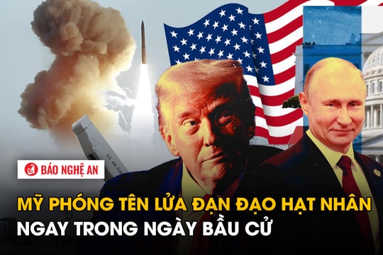 Mỹ phóng tên lửa đạn đạo hạt nhân ngay trong ngày bầu cử