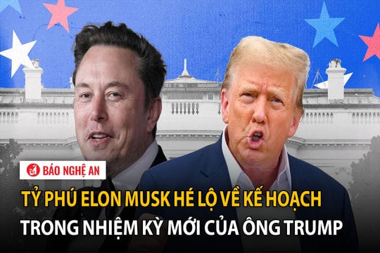 Tỷ phú Elon Musk hé lộ về kế hoạch trong nhiệm kỳ mới của ông Trump