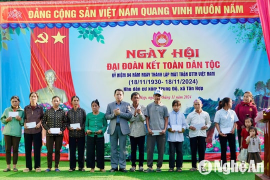 Đồng bào Thổ ở Tân Kỳ tổ chức Ngày hội Đại đoàn kết cấp tỉnh