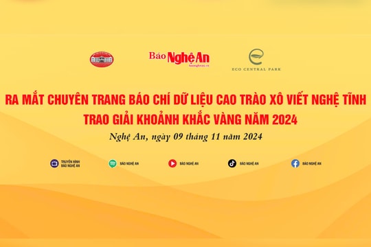 Lễ ra mắt chuyên trang báo chí dữ liệu Cao trào Xô viết Nghệ Tĩnh và Lễ trao giải 'Khoảnh khắc vàng' năm 2024