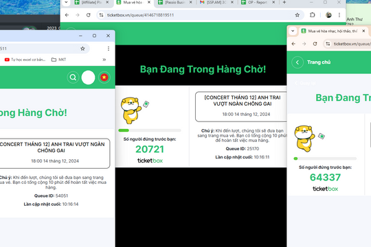 Vé concert 'Anh trai vượt ngàn chông gai' hết trong vòng 1 giờ