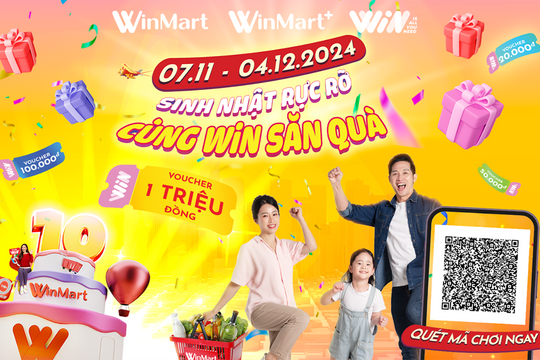 WinMart đón 10 tuổi, giảm sốc nhiều sản phẩm lên tới 50%