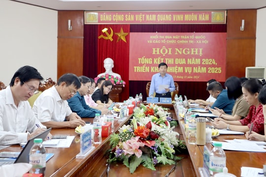 Khối thi đua Mặt trận Tổ quốc và các tổ chức chính trị - xã hội Nghệ An tổng kết hoạt động năm 2024