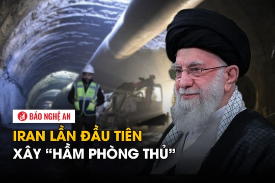 Iran lần đầu tiên xây ‘hầm phòng thủ’