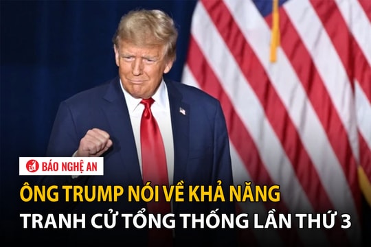 Ông Trump nói về khả năng tranh cử tổng thống lần thứ 3