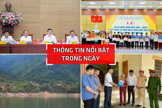 Nghệ An: Thông tin nổi bật ngày 14/11