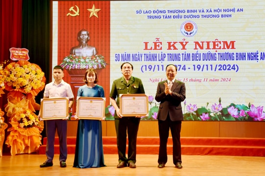 Trung tâm Điều dưỡng thương binh Nghệ An kỷ niệm 50 năm thành lập