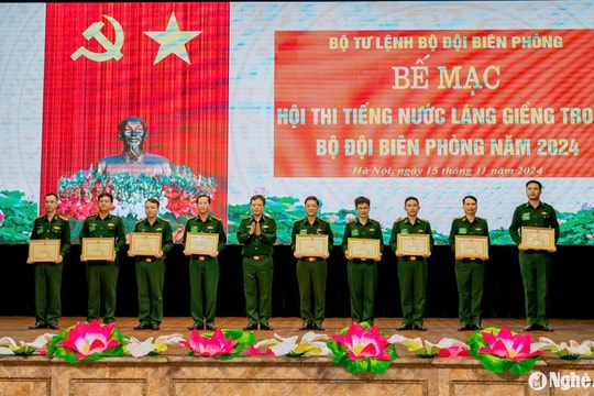 Bộ đội Biên phòng tỉnh Nghệ An đạt giải Nhì Hội thi tiếng nước láng giềng