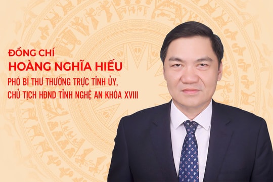 [Infographics] Chân dung tân Chủ tịch HĐND tỉnh Nghệ An Hoàng Nghĩa Hiếu