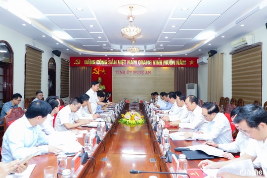 Ban Kinh tế Trung ương làm việc với Ban Thường vụ Tỉnh uỷ Nghệ An về hợp tác đầu tư nước ngoài