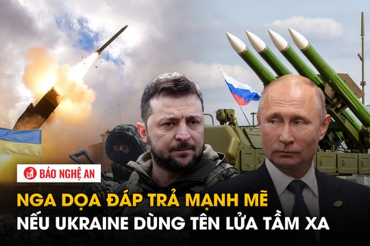 Nga dọa đáp trả mạnh mẽ nếu Ukraine dùng tên lửa tầm xa