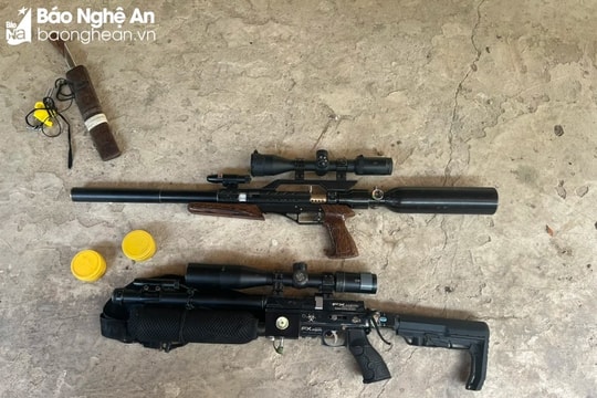 Tàng trữ súng, đạn trái phép, người đàn ông ở huyện Tương Dương bị phạt 45 triệu đồng