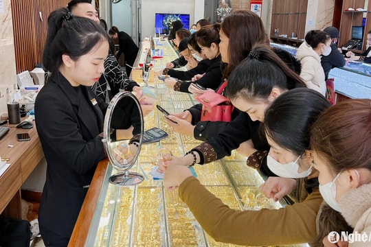 Giá vàng tại Nghệ An hôm nay (20/11): Bật tăng gần 2 triệu đồng/lượng