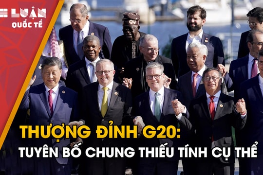 Thượng đỉnh G20: Tuyên bố chung thiếu tính cụ thể