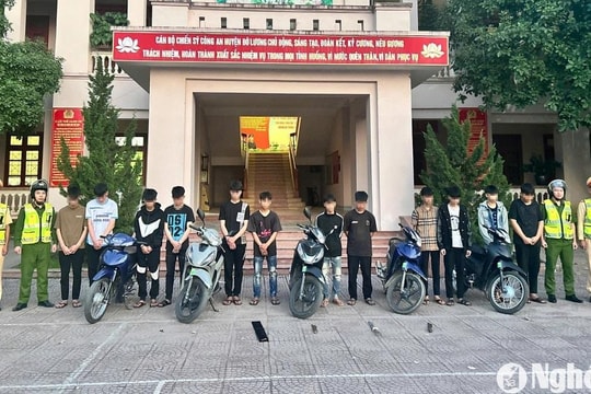 Kịp thời ngăn chặn, xử lý nhóm thanh, thiếu niên ở Nghệ An sử dụng hung khí gây rối trật tự công cộng