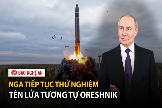 Nga sản xuất hàng loạt tên lửa Oreshnik