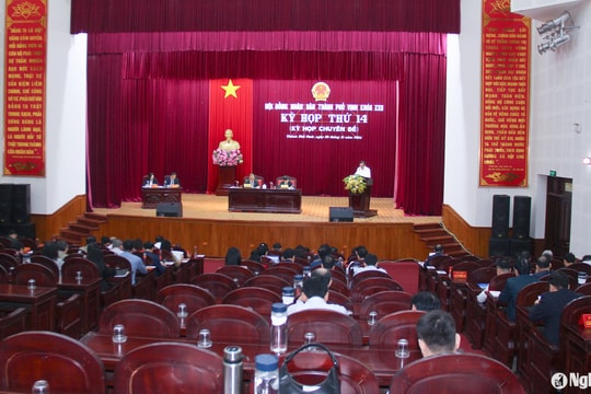 HĐND thành phố Vinh tổ chức kỳ họp chuyên đề để điều chỉnh chủ trương đầu tư 5 công trình, dự án