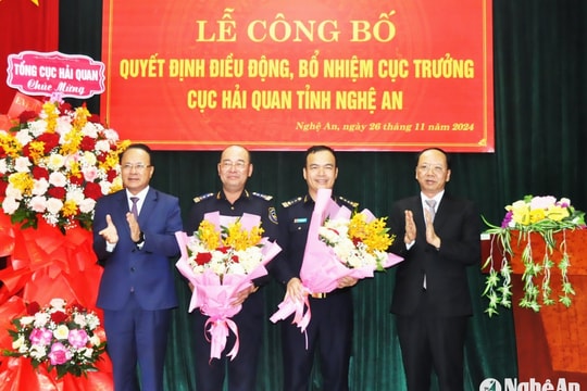 Ông Nguyễn Hồng Linh được điều động, bổ nhiệm làm Cục trưởng Cục Hải quan tỉnh Nghệ An