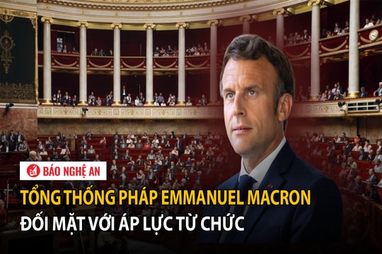 Tổng thống Pháp Emmanuel Macron đối mặt với áp lực từ chức