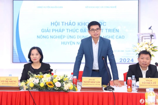 Hội thảo tìm giải pháp xây dựng Nghĩa Đàn thành khu nông nghiệp công nghệ cao