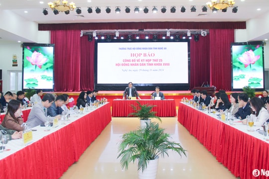 HĐND tỉnh Nghệ An dự kiến chất vấn 2 nhóm vấn đề tại kỳ họp cuối năm 2024