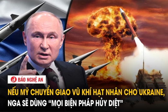 Nếu Mỹ chuyển giao vũ khí hạt nhân cho Ukraine, Nga sẽ dùng ‘mọi biện pháp hủy diệt’