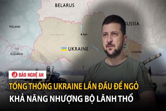 Tổng thống Ukraine lần đầu để ngỏ khả năng nhượng bộ lãnh thổ