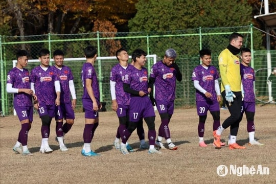 Đội tuyển Việt Nam giành chiến thắng ở trận đấu tập cuối cùng tại Hàn Quốc