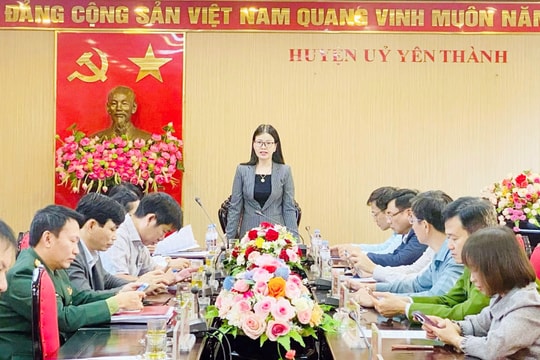 Yên Thành bầu bổ sung chức danh Bí thư Huyện ủy khóa XXVII, nhiệm kỳ 2020 - 2025