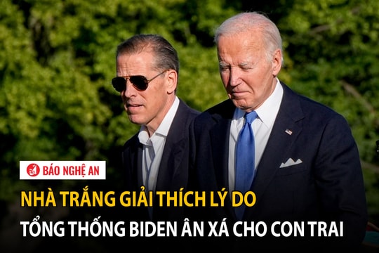 Nhà Trắng giải thích lý do Tổng thống Biden ân xá cho con trai