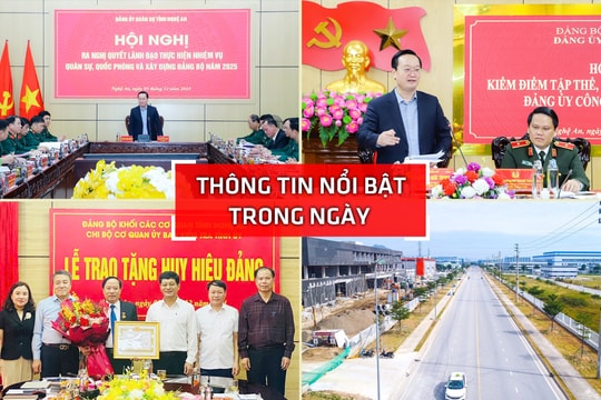 Nghệ An: Thông tin nổi bật ngày 3/12